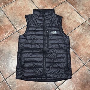 The North Face Goose Down Vest Mens Sm 800 Fill Puffer Packable Black